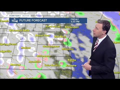 Windy, rainy Friday with snow squalls possible this afternoon