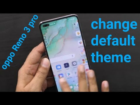 How to change default theme in oppo Reno 3 pro, theme kaise change kare,