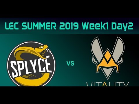 Splyce vs Team Vitality | LEC Summer 2019 W1D2 | FULL GAME