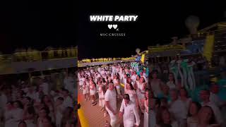 We are gonna dancing to the sea white Party Cruising with Msc friend mllskl #msccruises #whiteparty