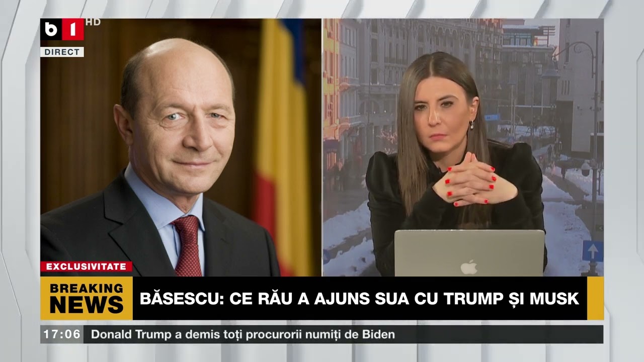 POLITICA ZILEI. BĂSESCU:TRUMP E NEPRICEPUT ÎN PROB.DE SECURITATE/CE RĂU A AJUNS SUA CU TRUMP ȘI MUSK