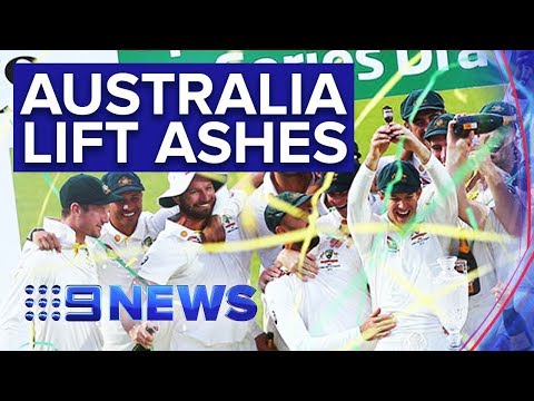 Australia retains the urn despite heavy defeat in final test | Nine News Australia