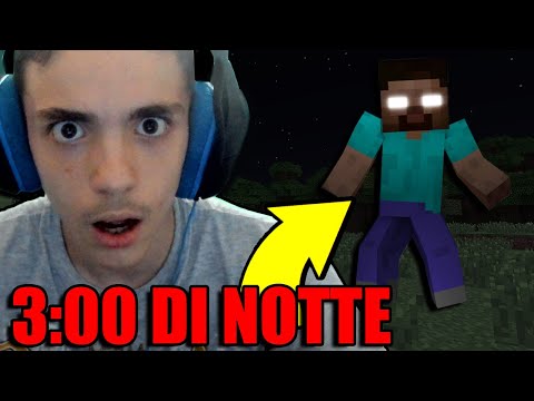 HO GIOCATO A MINECRAFT ALLE 3 DI NOTTE ED E' SUCCESSO *QUESTO*!! HORROR!!