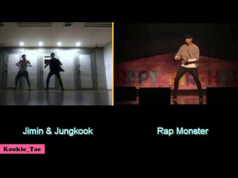 BTS Jungkook+Jimin VS RapMon (Dancing to Own It)
