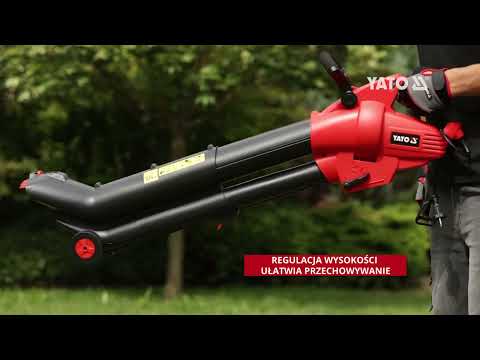 Порохотяг/ повітродувка з подрібнювачем мережевий 230В YATO 3кВт, продукт- 10-16 м?/хв, збірник- 45л