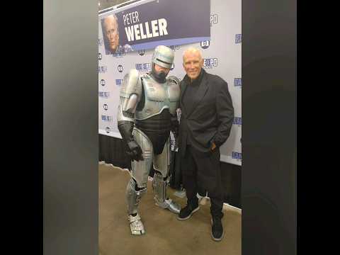 Robocop Meets Peter Weller at Dallas Fan Expo 2023 #cosplay #shorts #shorts #robocop #3dprinting