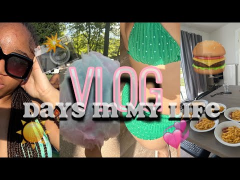 VACATION VLOG ☀️| with my family, swimming 🏊🏽‍♀️, food🍔,etc….
