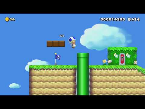 【RE】山頂を目指せ! GoToTheMountainTop by セネルク - Super Mario Maker 2 - No Commentary 1bw