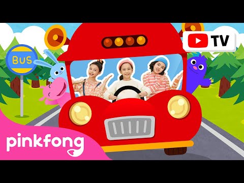 [4K] The Wheels on the Bus | Bus Songs | Dance Along | Car Songs | Pinkfong Videos for Children