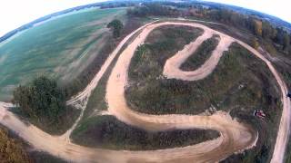 preview picture of video 'Z lotu ptaka tor motocrossowy Lubań. Motocross Wrocław WKM.'