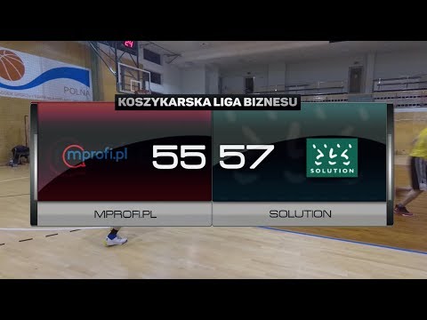 mprofi.pl vs Solution - XII kolejka - Superliga Warszawa - Koszykarska Liga Biznesu