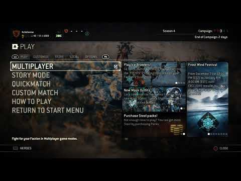 For Honor Winter Event Main Menu Theme