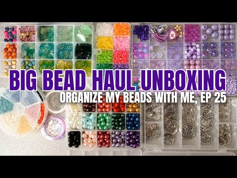 Big Beebeecraft Bead & Charm Haul Unboxing | Organize my Beads with Me, Ep 25