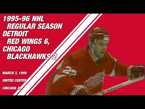 Detroit Red Wings at Chicago Blackhawks: March 3, 1996