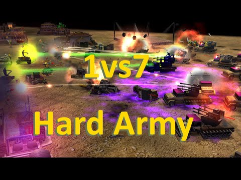 [ZeroHour] 1vs7 Hard Army's | Toxin vs 7 Infantry Hard Army's!
