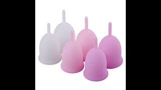 Vídeo de Copo Coletor Menstrual Menstruação Cup - Cor Rosa