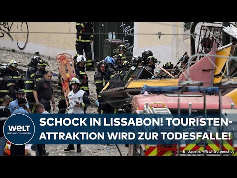 LISSABON: Historische Seilbahn entgleist! 15 Tote! Berühmte Touristenattraktion wird zur Todesfalle