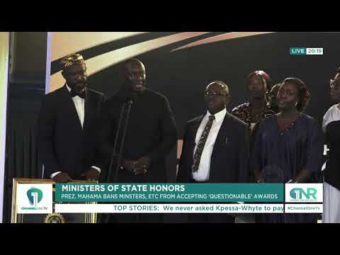 Prez Mahama BANS Ministers From Accepting Private Awards Without Approval