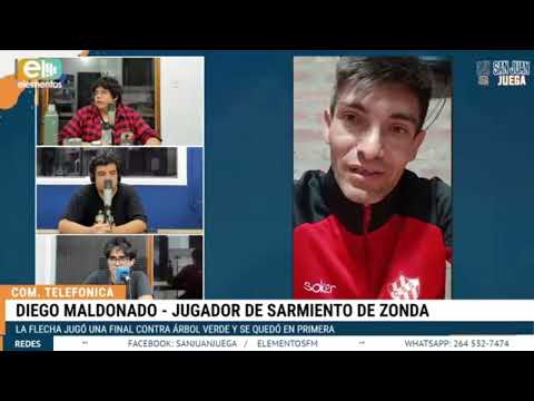 Entrevista a Diego Maldonado/ jugador de Sarmiento de zonda/ San Juan Juega.