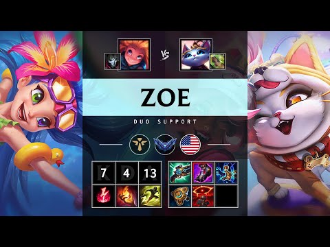 Zoe Support vs Yuumi - NA Diamond Patch 25.09