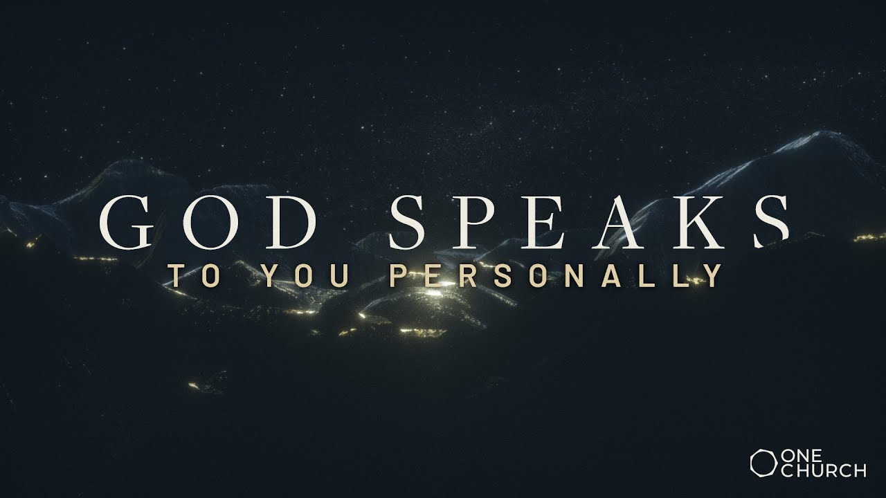 GOD SPEAKS: To You Personally