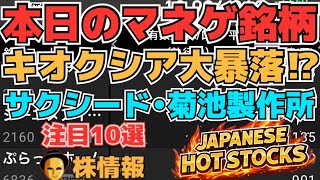【株投資•STOCKS】『キオクシア』魔法切れついに暴落か⁉,『サクシード』最強のSNS銘柄再び⁉,『菊池製作所』フィジカルAI上昇⁉,Japanese Hot Stocks【掲示板トレーダー】