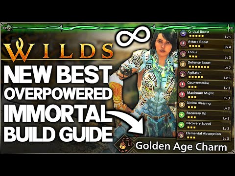 Monster Hunter Wilds - New Best OP Immortal Build - NEVER Cart Highest Damage - All Weapon Talisman!