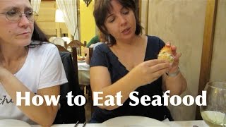 HOW TO EAT SEAFOOD - BARNACLES, CRABS, COCKLES, PRAWNS (GALICIA, SPAIN)