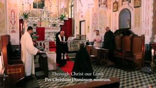 Novice Receives the Habit of the Benedictine Monks of the Immaculate (bmi) in Villatalla, Italy