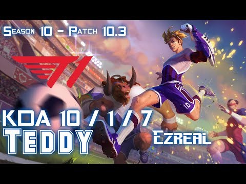 T1 Teddy EZREAL vs MISS FORTUNE ADC - Patch 10.3 KR Ranked