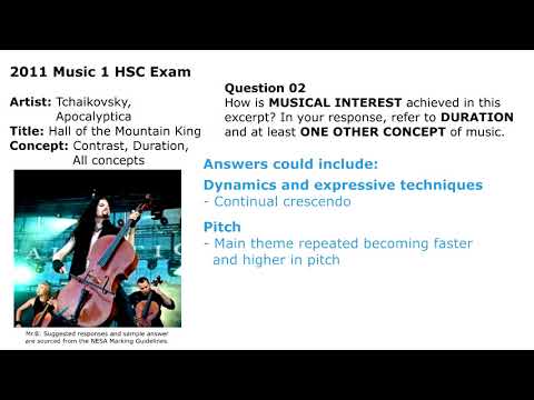 2011 HSC Music 1 - Q02 MG - Hall of the Mountain King