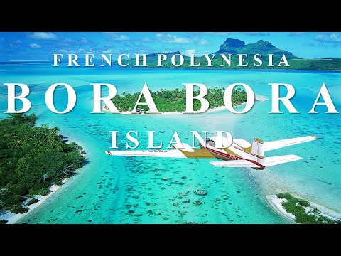 Bora Bora Island, French Polynesia by Drone Footage