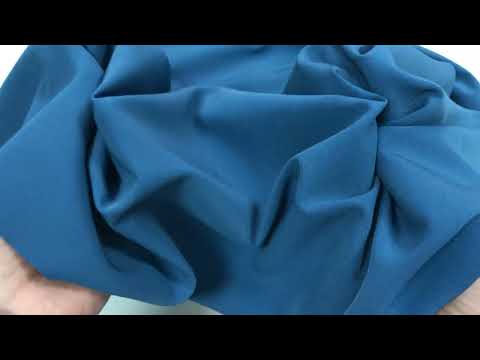 Поливискоза костюмная однотонная стрейч, арт.K1937-24 цвет синий джинсовый