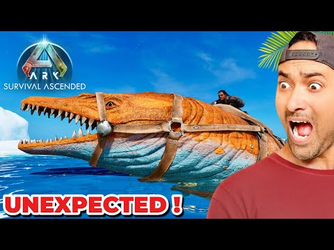 THIS SEA MONSTER SURPRISED ME😱,TAMING BASILOSAURUS || ARK SURVIVAL ASCENDED