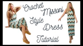 Missoni style dress Crochet Tutorial
