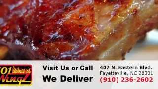301 Wingz 910 236-2602 Fayetteville NC Delivery restaurant for burgers, wings, ribs