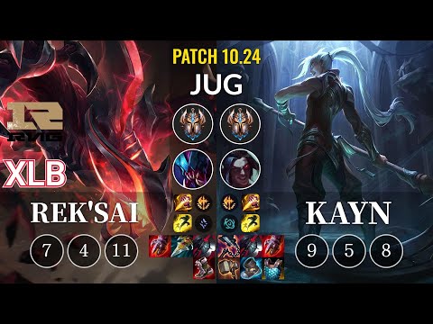 RNG XLB Rek'Sai vs Kayn Jungle - KR Patch 10.24