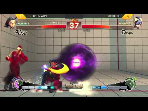 SXSW 2015 USF4 - Justin Wong (Rose, Rufus) vs NuckleDu (Guile, Decapre)