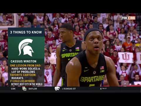 Cassius Winston vs IND 20 PTS 11 AST                        3.02.19