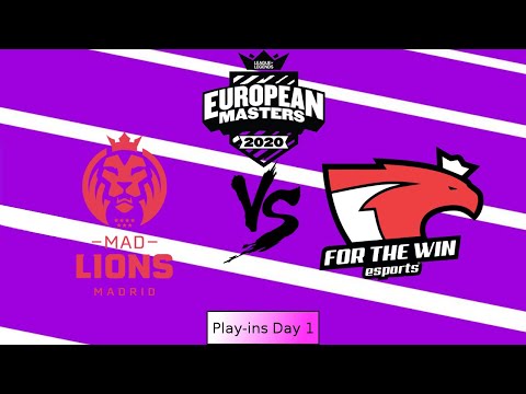 MAD Lions Madrid vs For The Win Highlights | EU Masters Spring Play-ins Day 1