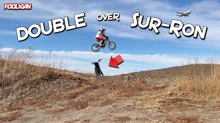 Motocross Jumps with my Modded SurRon (Going BIG!)