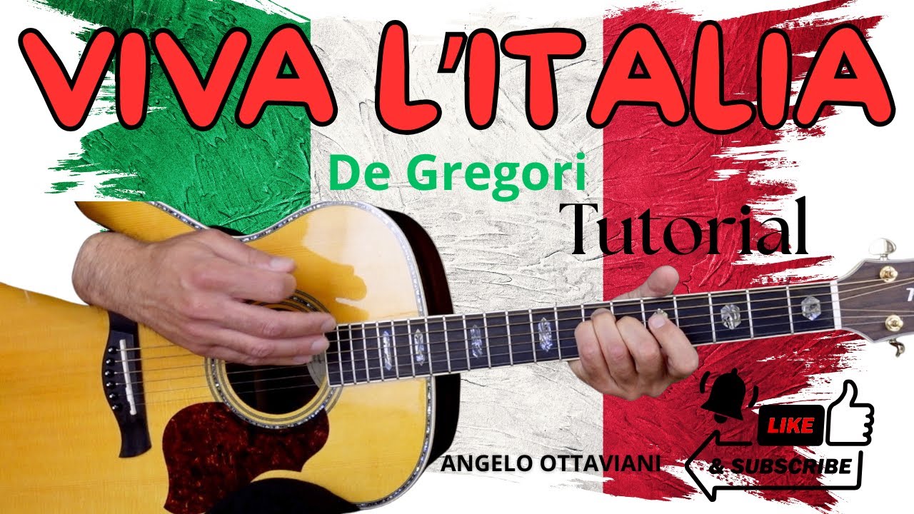 Viva l'Italia - Francesco De Gregori - Chitarra - Accordi e Ritmo