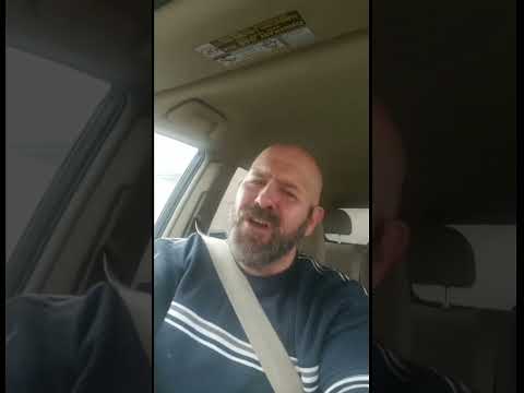 Soulful car ride: bearded man sings heartfelt ballad#carpoolkaraoke #singalong