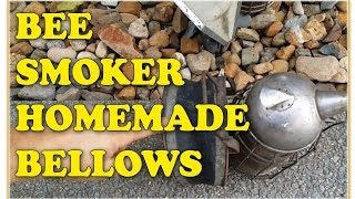 Bee smoker HOMEMADE BELLOWS - Beekeeping for beginners beekeeping 101