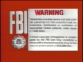 FBI Warning Red Background Early 90s