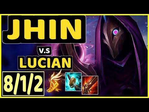 SHORTHOP (JHIN) vs LUCIAN - 8/1/2 KDA BOTTOM ADC GAMEPLAY - NA Ranked GRANDMASTER