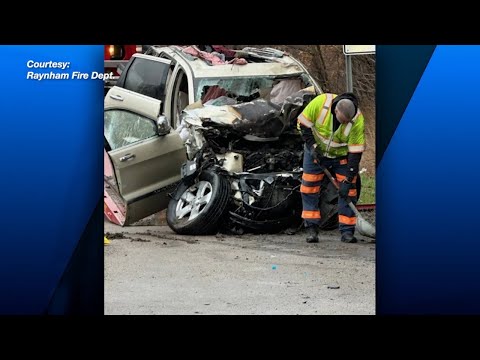 Good Samaritans save driver after car catches fire following Raynham rollover