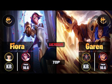 Flame FIORA (Top) [Conqueror] VS GAREN - Grandmaster KR Patch 10.6