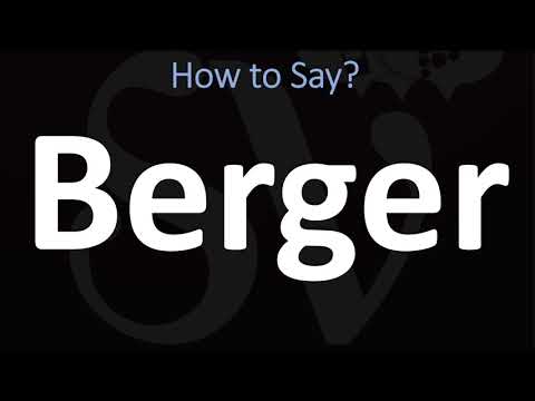 How to Pronounce Berger? (CORRECTLY)
