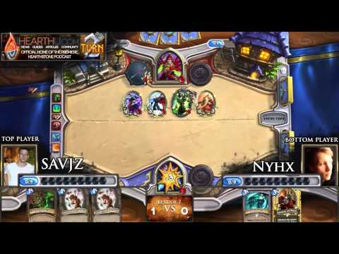 IHEARTHU com Hearthstone KOTH #4   Nyhx vs  Savjz